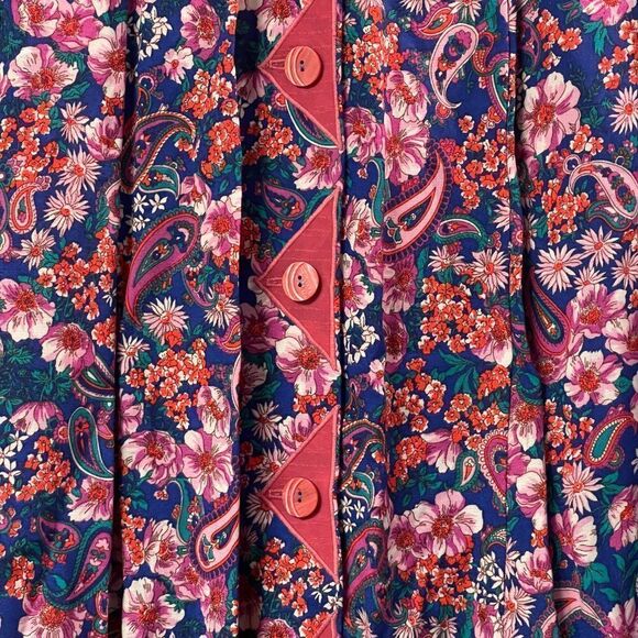 Vintage 80s floral Skirt Suit Set Medium - Picture 9 of 16